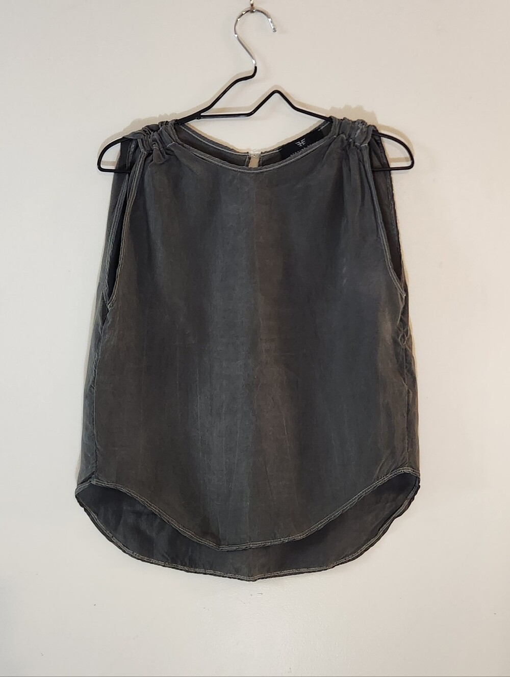 Heroine Sport | Dark Olive Green Cupro Boxy Tank